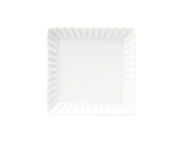 ★しのぎかすみ　白い食器ホワイト　17cm正角皿