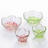 津軽びいどろ あかりんごあおりんご小付小鉢セット ガラス食器 日本製(納期2〜3ヵ月かかる場合があります)
