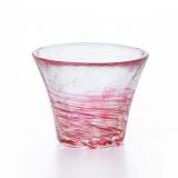 津軽びいどろ 舞桜 盃 酒器 ガラス食器 日本製(納期2〜3ヵ月かかる場合があります)