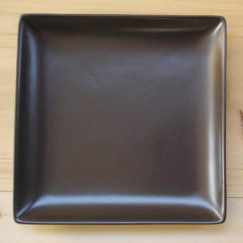 黒備長炭居酒屋のスクエアサラダ皿　16.8cm ※中国製につきアウトレット基準商品のため返品不可