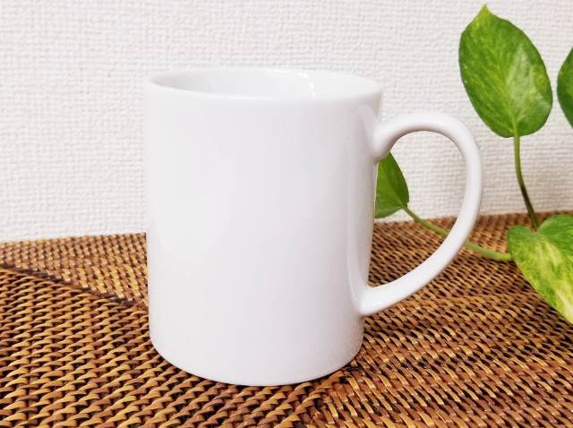 ☆○白い食器のストレートマグカップ Lサイズ