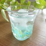 琉球ガラス 古宇利トライアングルグラス 緑水(納期14営業日程かかる場合があります)