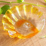 琉球ガラス マーメイドディッシュ オレンジ黄 (納期14営業日程かかる場合があります)