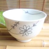 フラワーライン　茶碗(小) 日本製