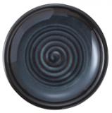 雲竜黒　17.5cm皿　デイリーユースのおばんざい皿