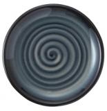 雲竜黒　22.8cm皿　便利な朝の和食皿
