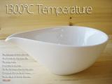 超高温1300℃ Temperature  白い片口ピッチャー鉢　L　※中国製につきアウトレット基準商品のため返品不可