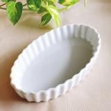 【20%OFF】白い食器 オーブンパイプレート18.7 グラタン 楕円パイ皿